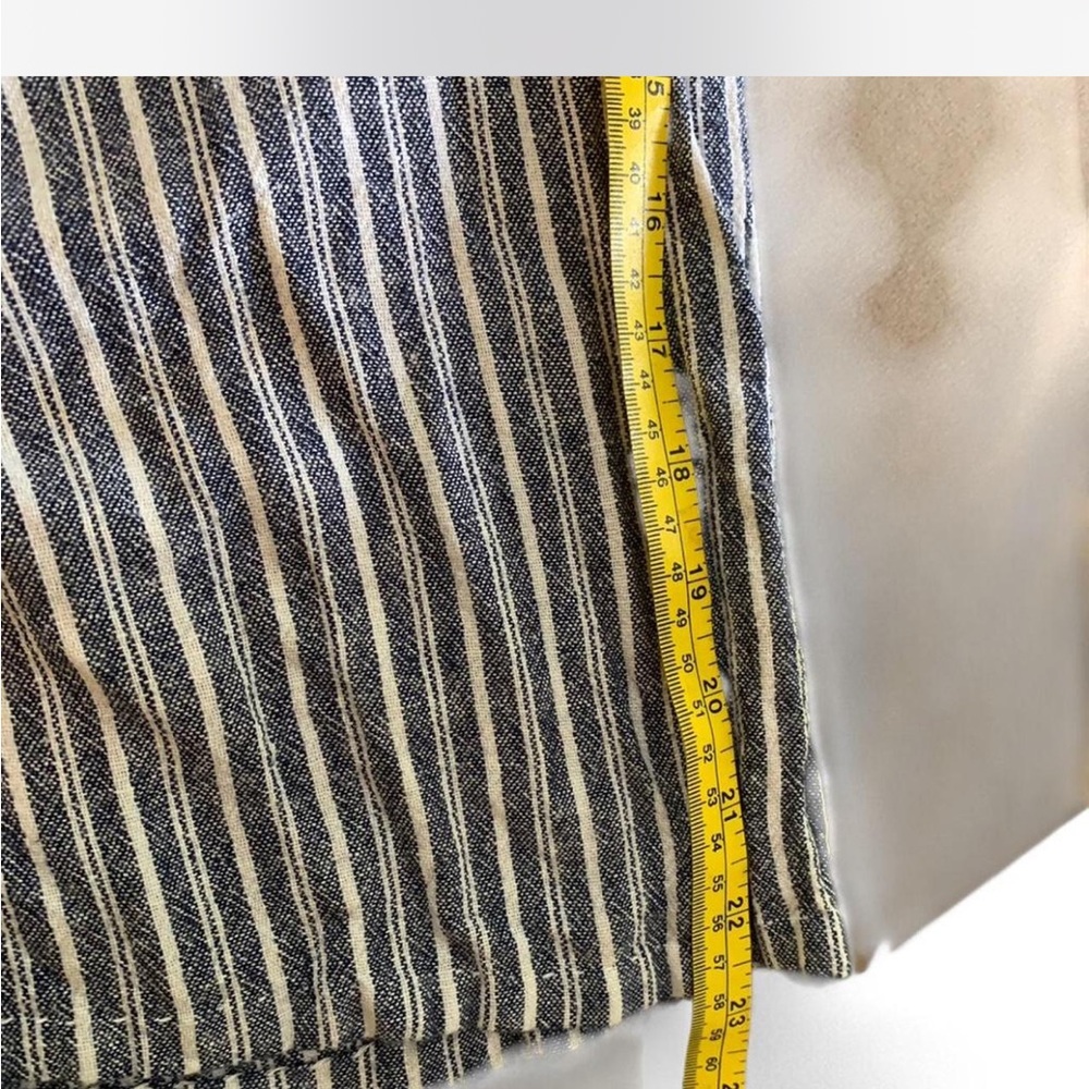 Coastal Grandma Cottage Nautical Striped Drawstring wide legged pants size XL - Picture 7 of 9